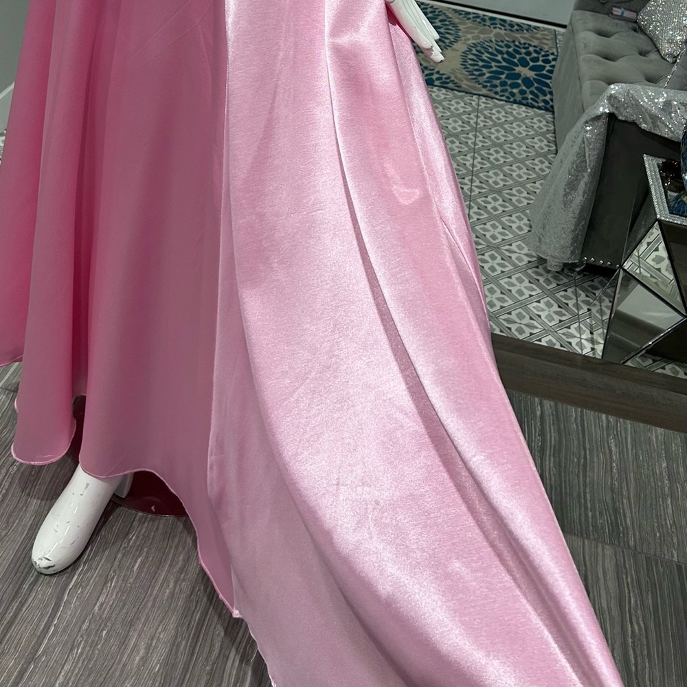 NWOT 👛 Pink Sequin Satin Evening Gown - Picture 11 of 16
